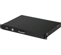 Выдвижная полка под клавиатуру TLK 19, 1U, черная TLК-KB1-BK