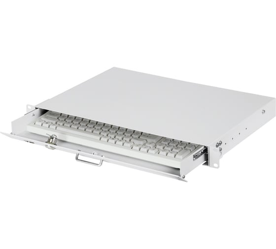 Выдвижная полка под клавиатуру TLK 19, 1U, серая TLК-KB1-GY