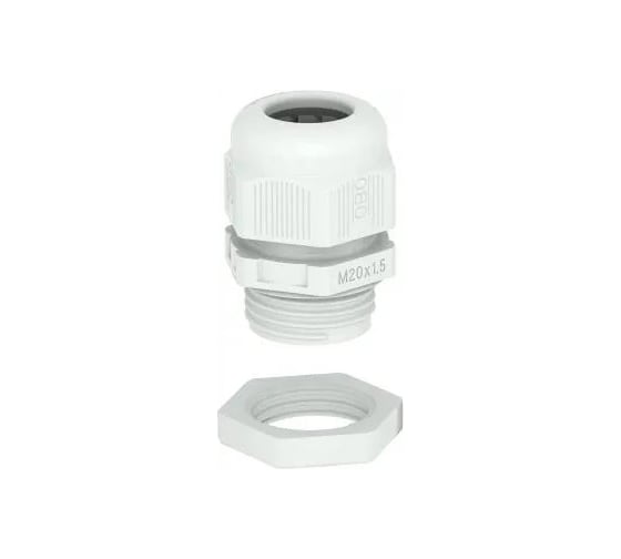 Кабельный ввод OBO Bettermann M50, влагозащита IP 68, УФ-стойкий, с контргайкой (5 штук/упаковка) 2022774 1