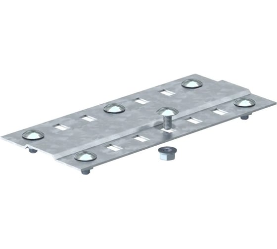 Пластина OBO Bettermann донная SSLB 150 FS, для листового лотка, B=150 мм, сталь, конвейерный цинк 7070209 1