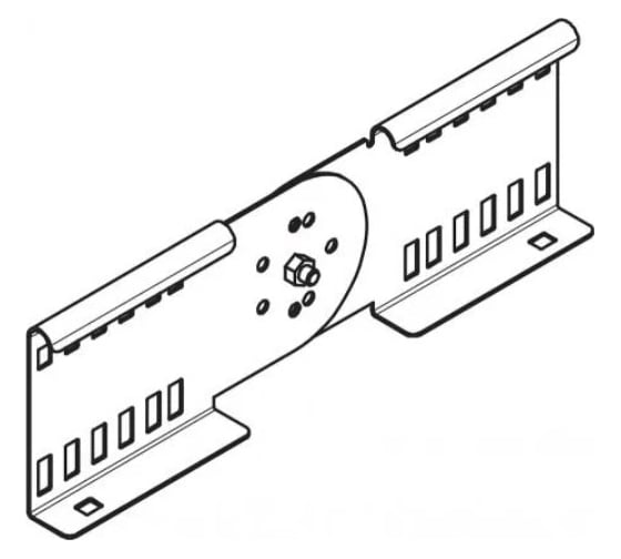 Соединитель OBO Bettermann LGVG 110 FS, шарнирный, для лестничных лотков, L=360, сталь, конвейерный цинк (10 штук/упаковка) 6216650
