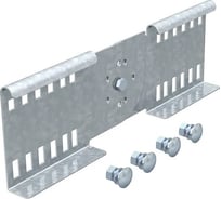 Соединитель OBO Bettermann LGVG 110 FT, шарнирный, для лестничных лотков, L=360, сталь, горячий цинк (10 штук/упаковка) 6216653