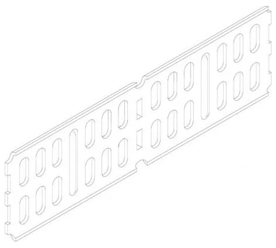 Соединитель OBO Bettermann RWVL 60 FS RU, продольный/угловой, для листовых лотков LKS, L=200, сталь, конвейерный цинк 10 шт 6067117