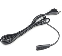 Шнур Power Cube шввп-ап 2x0,75 s52c7f-250-2,5-1,8, черный, 1,8 м, s52 - c7, 2-pin,, Россия, RPC-184BLPRO1.8F