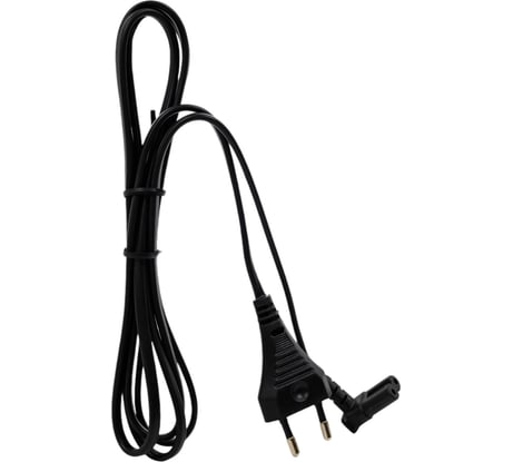 Шнур Power Cube ШВВП-АП 2x0,75 s52c7f-250-2,5-1,8, черный, 1,8 м, s52 - c7, 2-pin, с угловым вертикальным разъемом c7, RPC-184BLPRO1.8F