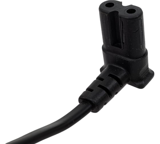 Шнур Power Cube ШВВП-АП 2x0,75 s52c7f-250-2,5-1,8, черный, 1,8 м, s52 - c7, 2-pin, с угловым вертикальным разъемом c7, RPC-184BLPRO1.8F