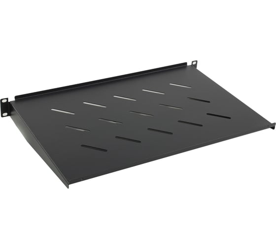 Консольная полка 5Bites для сетевого шкафа d=450 / 483x300x1u / 19" / black CS202-450B