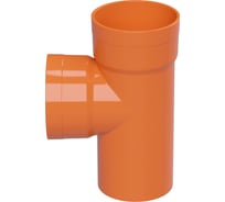Тройник для двустенных труб DKC 90,полипропилен,желтый,д.90 020090