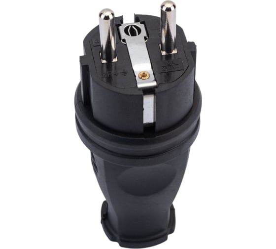 Разборная вилка General Lighting Systems 16А круглая с заземлением черная IP44 GRV-P-16-R-G-B-IP44 470517