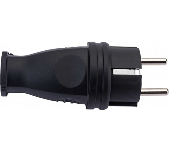 Разборная вилка General Lighting Systems 16А круглая с заземлением черная IP44 GRV-P-16-R-G-B-IP44 470517