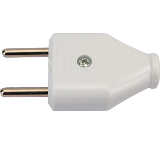 Разборная вилка General Lighting Systems 6А плоская без заземления белая IP20 GRV-P-6-F-W-IP20 470506