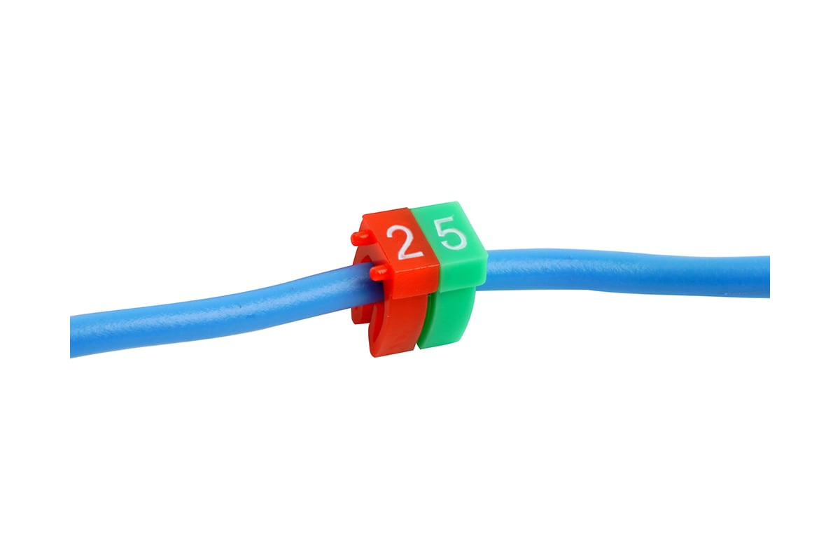 Кабельный наборный маркер STEKKER "0-9" 6 мм2 CBMR-MKN6 (100шт/упак ...