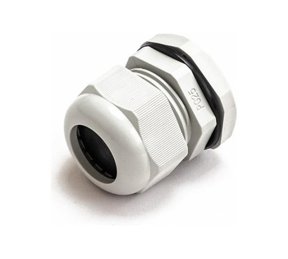 Сальник Промрукав pg 25 (ip68) d отверстия 16-20 мм серый 2 шт. PR08.6978