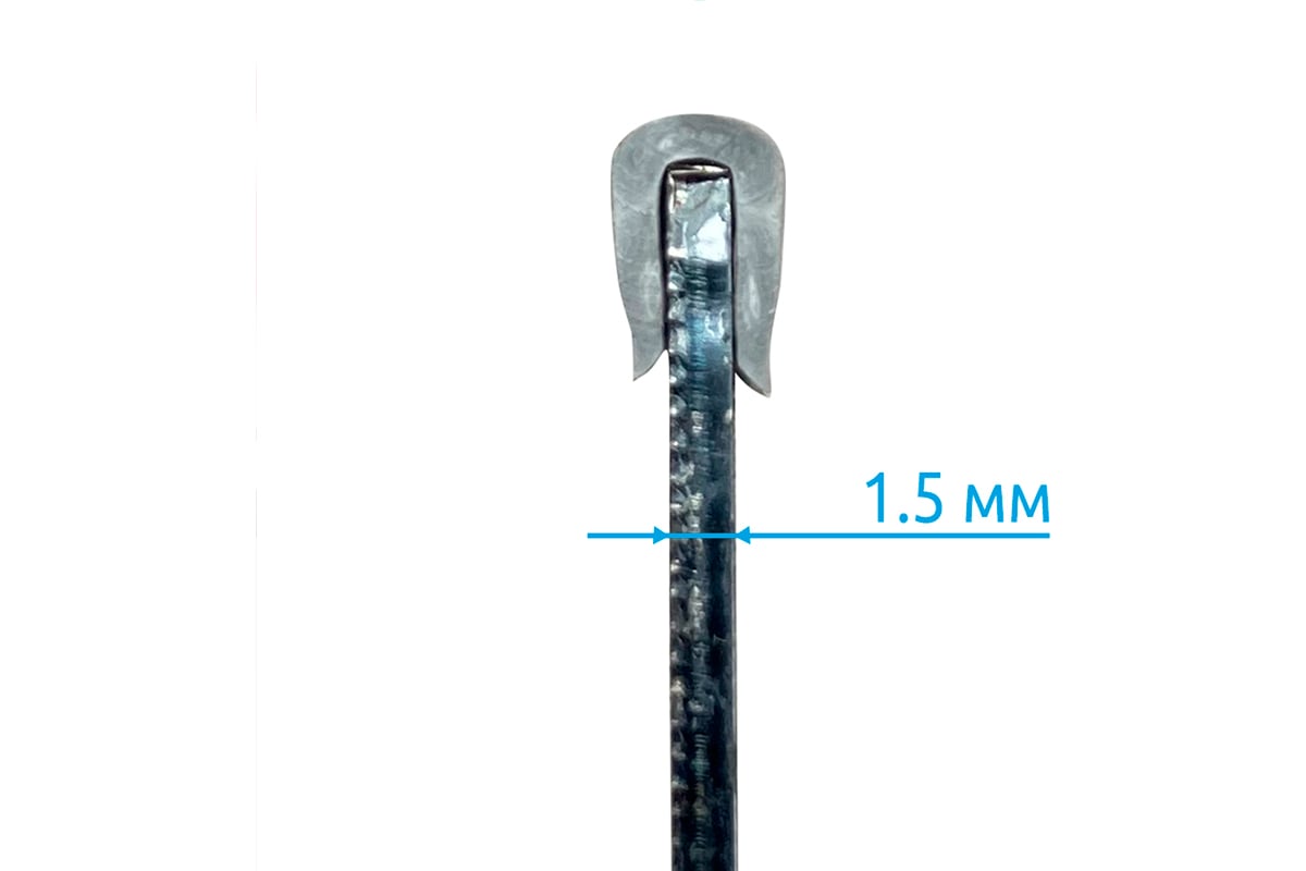 Защитный профиль для кромок Vell GU-015(10m) серый на кромку 1,5 мм ...