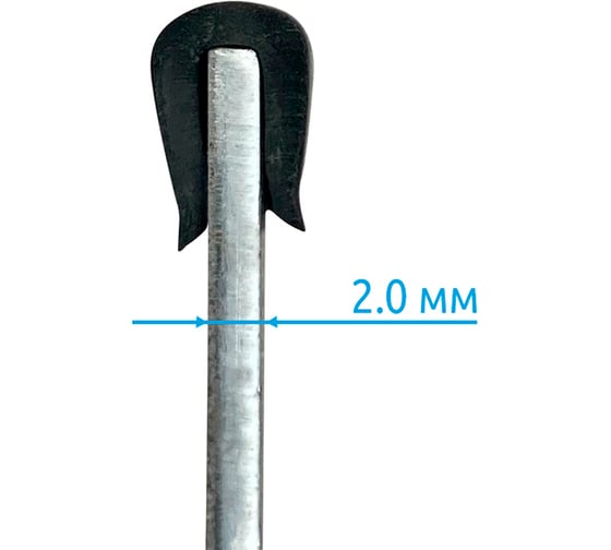 Защитный профиль для кромок Vell BkU-020(10m) чёрный на кромку 2 мм (рулон 10 м) 1357238