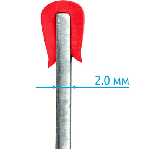 Защитный профиль для кромок Vell RU-020(10m) красный на кромку 2 мм (рулон 10 м) 1357243