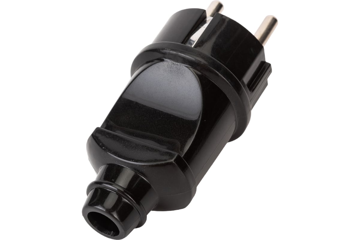 Вилка IN HOME прямая с з/к 16А черная 4240 4690612009025 - выгодная ...