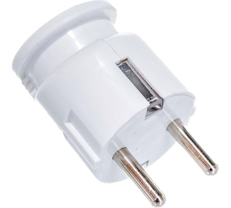 Вилка IN HOME угловая с з/к 16А белая 4110 4690612000558