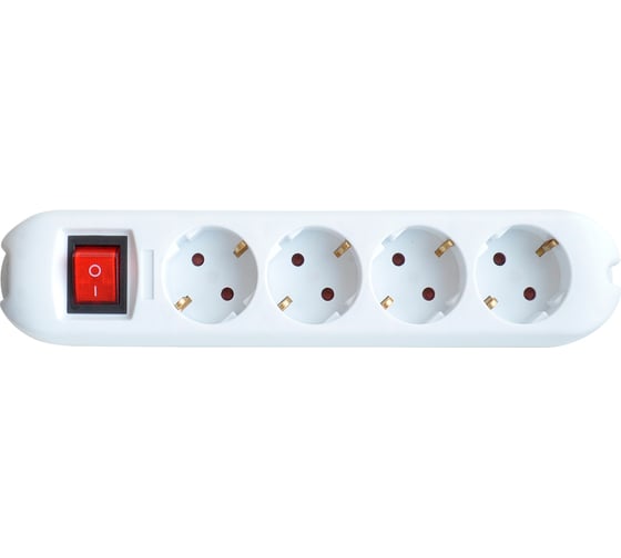Колодка IN HOME 4GS-SMART 4-х местная c выкл 16А с з/к 5440 4690612010496