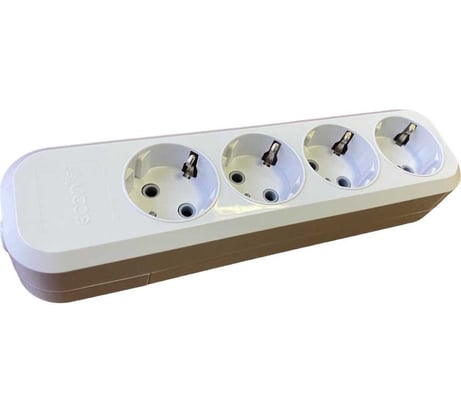 Колодка для удлинителя Econ gs g004e 4 розетки c заземлением, 91400