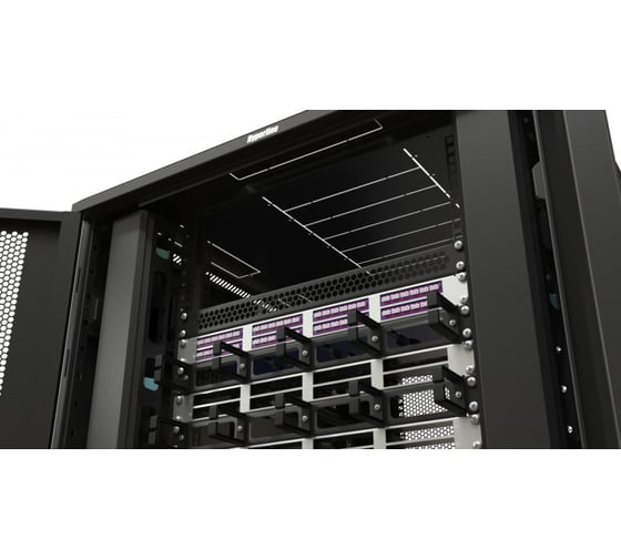 Фальш-панель Hyperline BPD-1-RAL9005 перфорированная, на 1U, цвет черный (RAL 9005) 483497