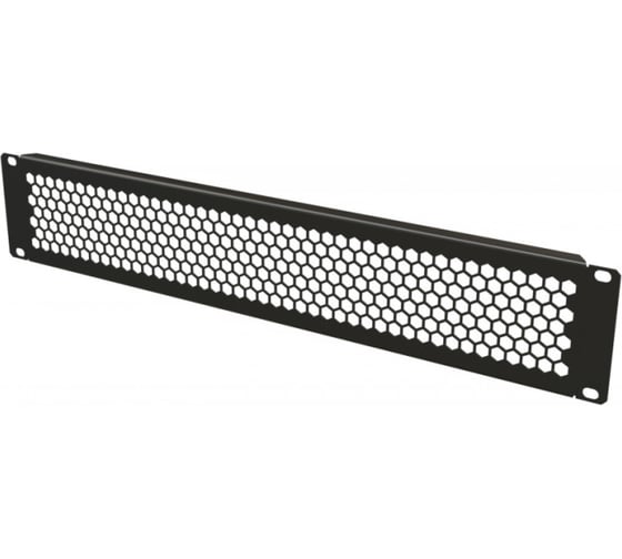 Фальш-панель Hyperline BPD-2-RAL9005 перфорированная, на 2U, цвет черный (RAL 9005) 483504