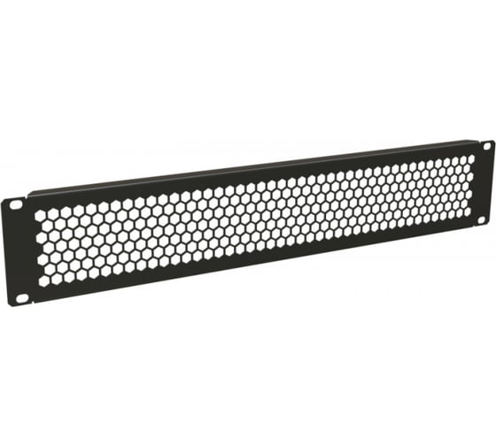 Фальш-панель Hyperline BPD-2-RAL9005 перфорированная, на 2U, цвет черный (RAL 9005) 483504