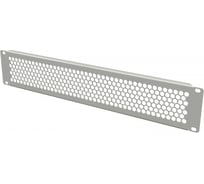 Фальш-панель Hyperline BPD-2-RAL7035 перфорированная, на 2U, цвет серый (RAL 7035) 483498