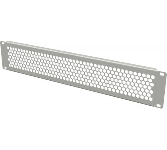 Фальш-панель Hyperline BPD-2-RAL7035 перфорированная, на 2U, цвет серый (RAL 7035) 483498
