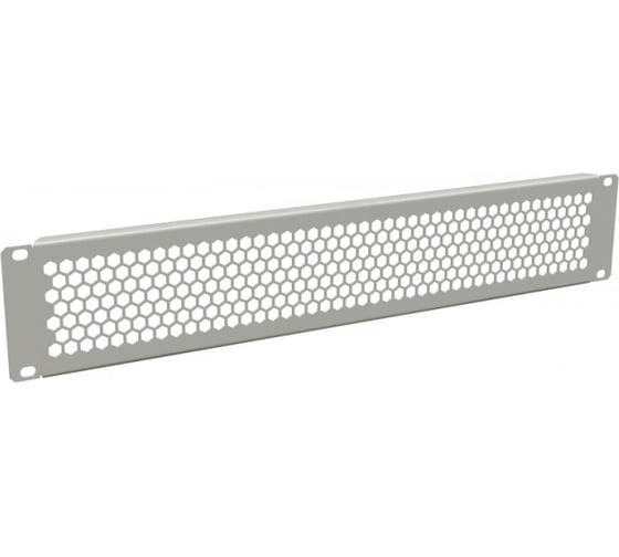 Фальш-панель Hyperline BPD-2-RAL7035 перфорированная, на 2U, цвет серый (RAL 7035) 483498