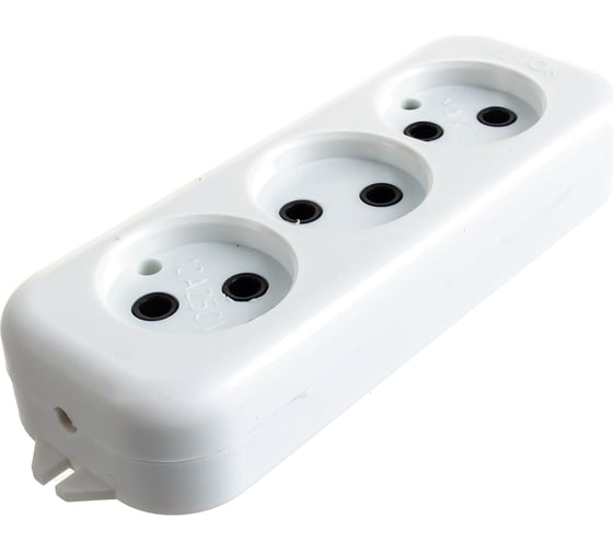 Розеточная колодка duwi 3 гнезда б/з 10A 28631 8