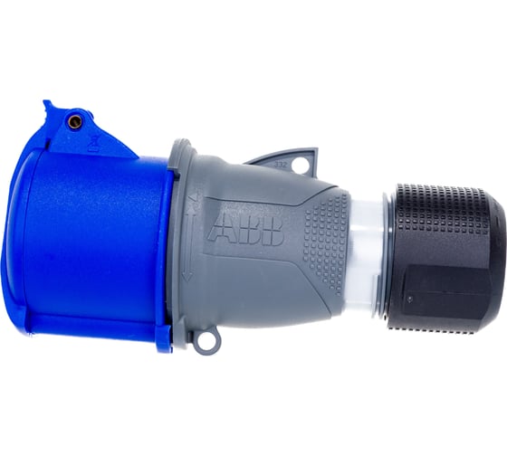Кабельная розетка ABB 32A 2P+E IP44 переносная 250В 2CMA102031R1000