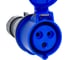 Кабельная розетка ABB 32A 2P+E IP44 переносная 250В 2CMA102031R1000 4
