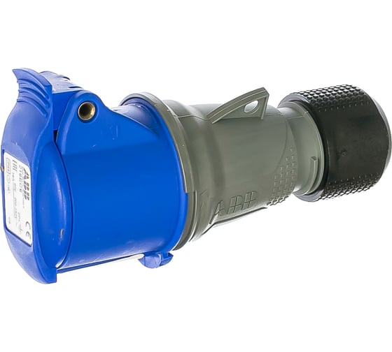 Кабельная розетка ABB 16А 2Р+E IР44 переносная 250В 2CMA102003R1000 1