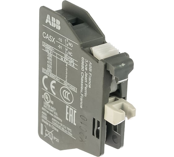 Дополнительный контактный блок ABB CA5X-01 1Н3 для контакторов AX09-AX80 1SBN019010R1001 1