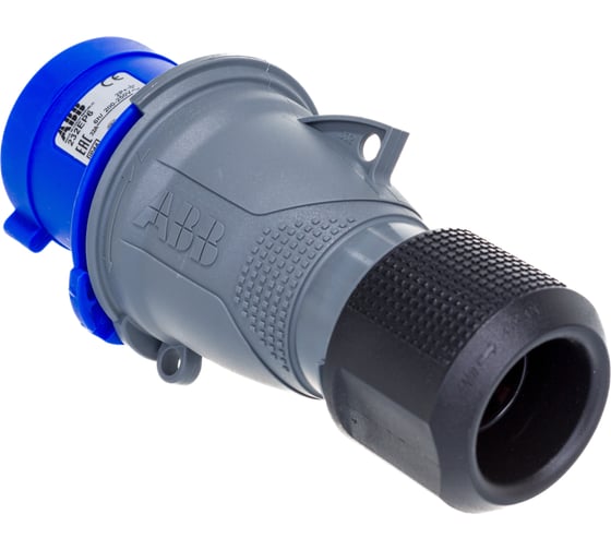 Кабельная вилка ABB 32А 2Р+E IР44 переносная 250В Easy&Safe 2CMA101975R1000