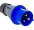 Кабельная вилка ABB 32А 2Р+E IР44 переносная 250В Easy&Safe 2CMA101975R1000 3