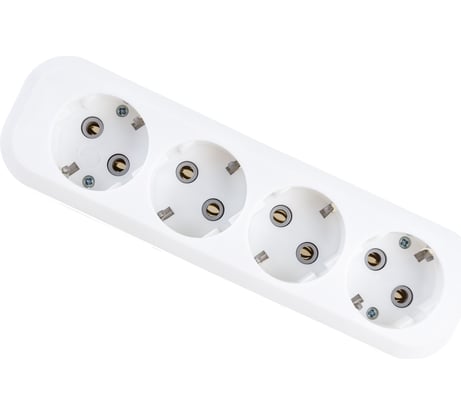 Колодка EKF 4 гнезда с заземлением 16А Эксперт SQAKB16-4