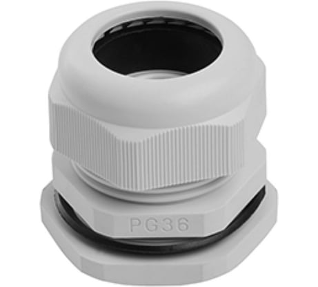 Сальник STEKKER pg36 диаметр проводника 22-32 мм , ip54, серый, 10 шт в упак, 49371