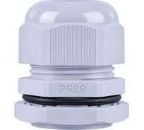 Сальник STEKKER pg29 диаметр проводника 18-25 мм, ip54, серый (diy упаковка 2 шт) 49382