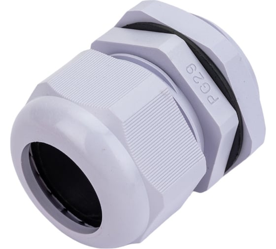 Сальник STEKKER pg29 диаметр проводника 18-25 мм , ip54, серый (diy упаковка 2 шт), 49382