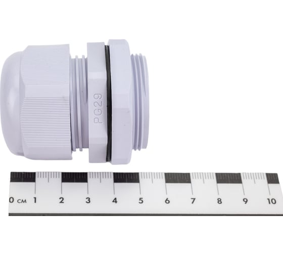 Сальник STEKKER pg29 диаметр проводника 18-25 мм , ip54, серый (diy упаковка 2 шт), 49382