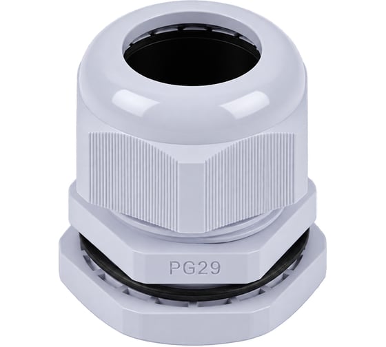 Сальник STEKKER pg29 диаметр проводника 18-25 мм , ip54, серый, 10 шт в упак, 49370