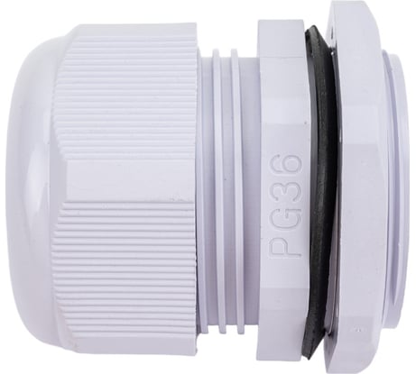 Сальник STEKKER pg36 диаметр проводника 22-32 мм , ip54, серый (diy упаковка 1 шт), 49383