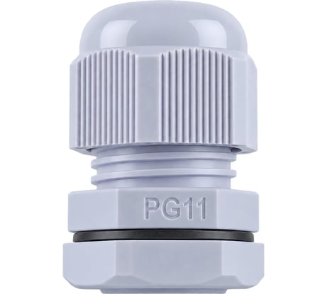 Сальник STEKKER pg11 диаметр проводника 5-10 мм, ip54, серый (diy упаковка 2 шт) 49376