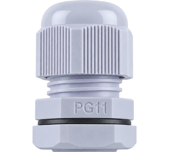 Сальник STEKKER pg11 диаметр проводника 5-10 мм, ip54, серый (diy упаковка 2 шт) 49376