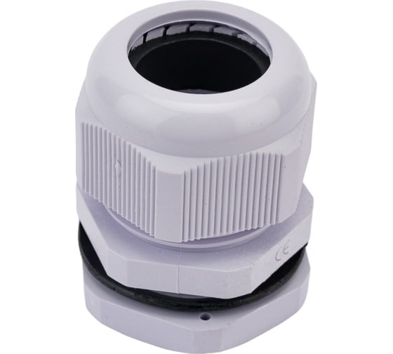 Сальник STEKKER pg25 диаметр проводника 16-21 мм , ip54, серый (diy упаковка 2 шт), 49381