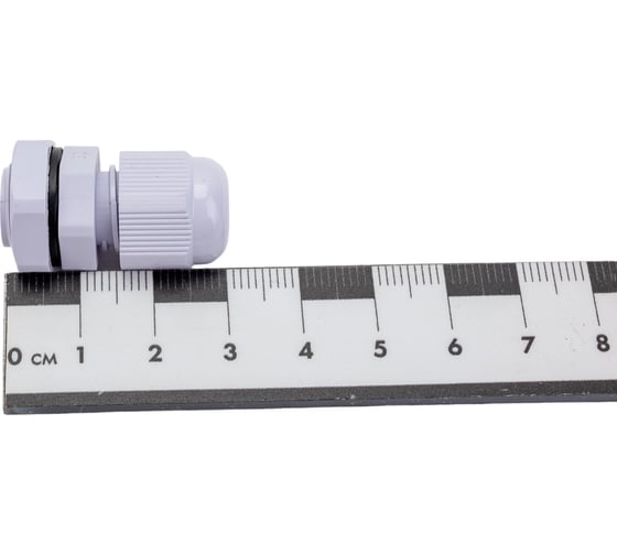 Сальник STEKKER pg7 диаметр проводника 3-6,5 мм , ip54, серый (diy упаковка 3 шт), 49374
