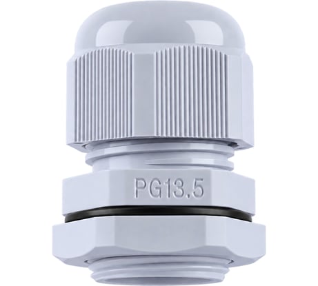 Сальник STEKKER pg13,5 диаметр проводника 6-12 мм, ip54, серый (diy упаковка 2 шт) 49377