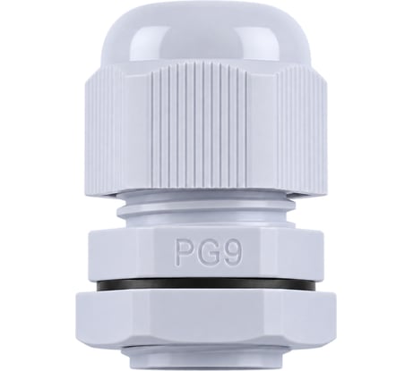 Сальник STEKKER pg9 диаметр проводника 4-8 мм , ip54, серый (diy упаковка 3 шт), 49375